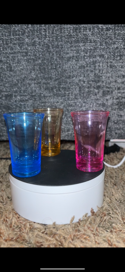 Colorful shot glass